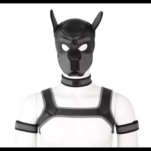 Dog Mask Soft Pup Cosplay Role Play - Picture 10 of 11